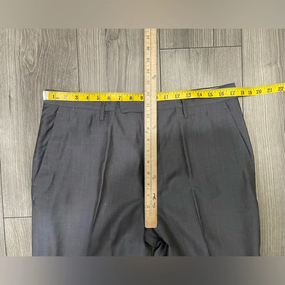 GUCCI Suit Wool Silk Grey 2‎ Piece Single Breasted Jacket Pants Set 54 Reg Italy